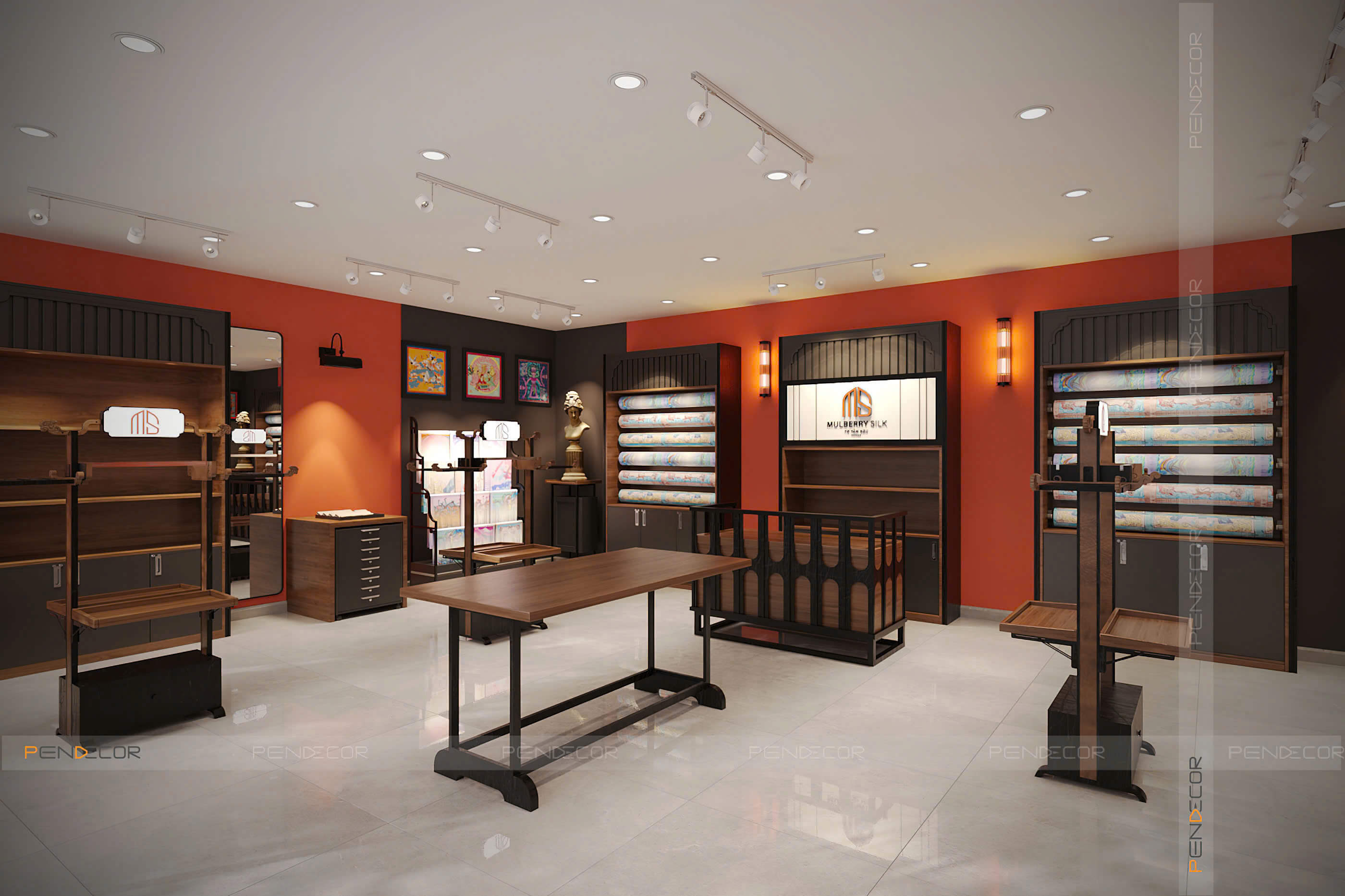 Thiết Kế Showroom Mulberry Silk