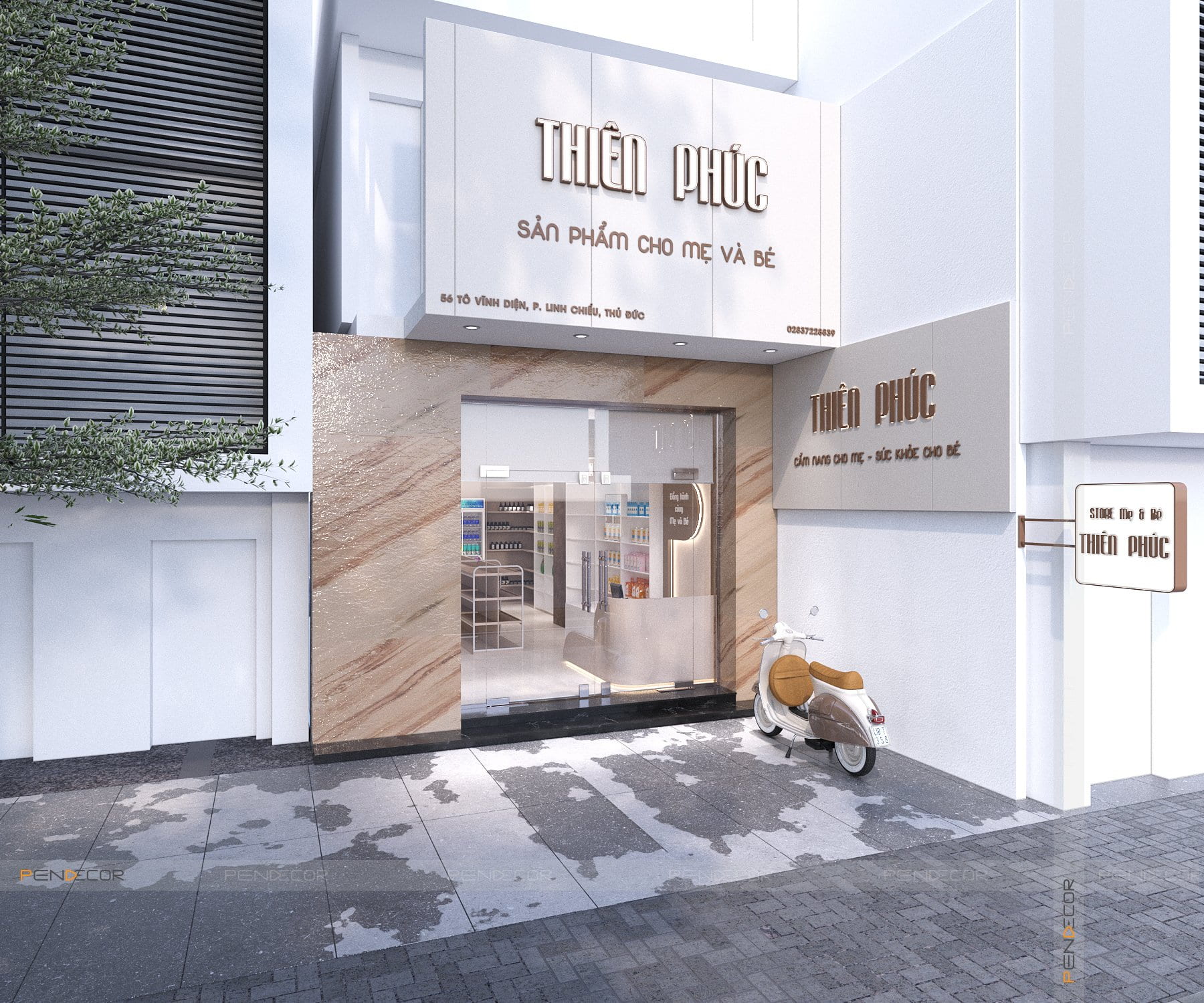 thiết kế shop mẹ và bé