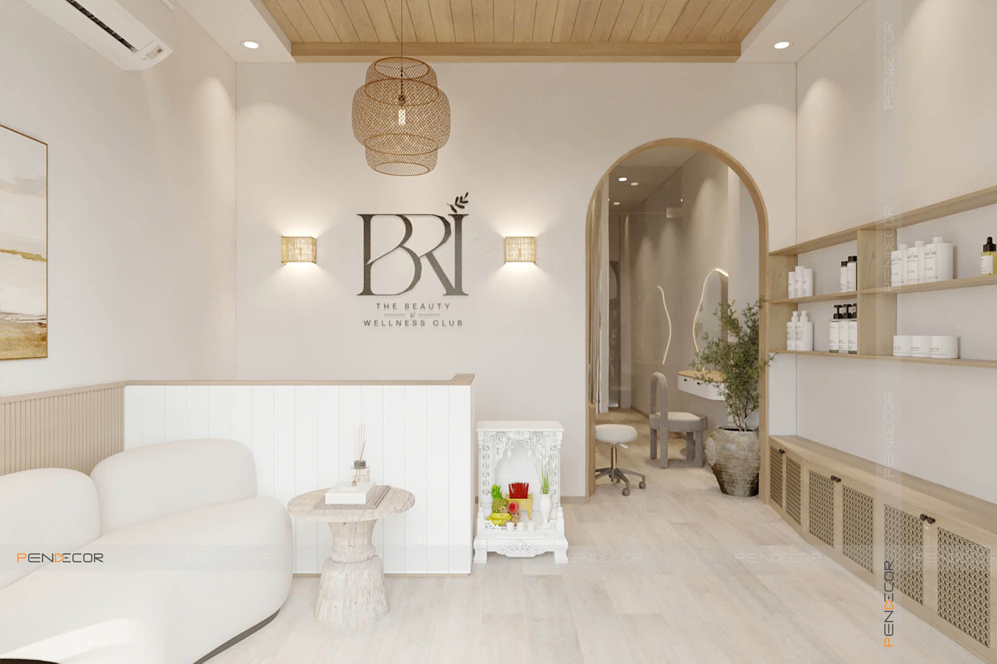 thiết kế nội thất spa Pendecor