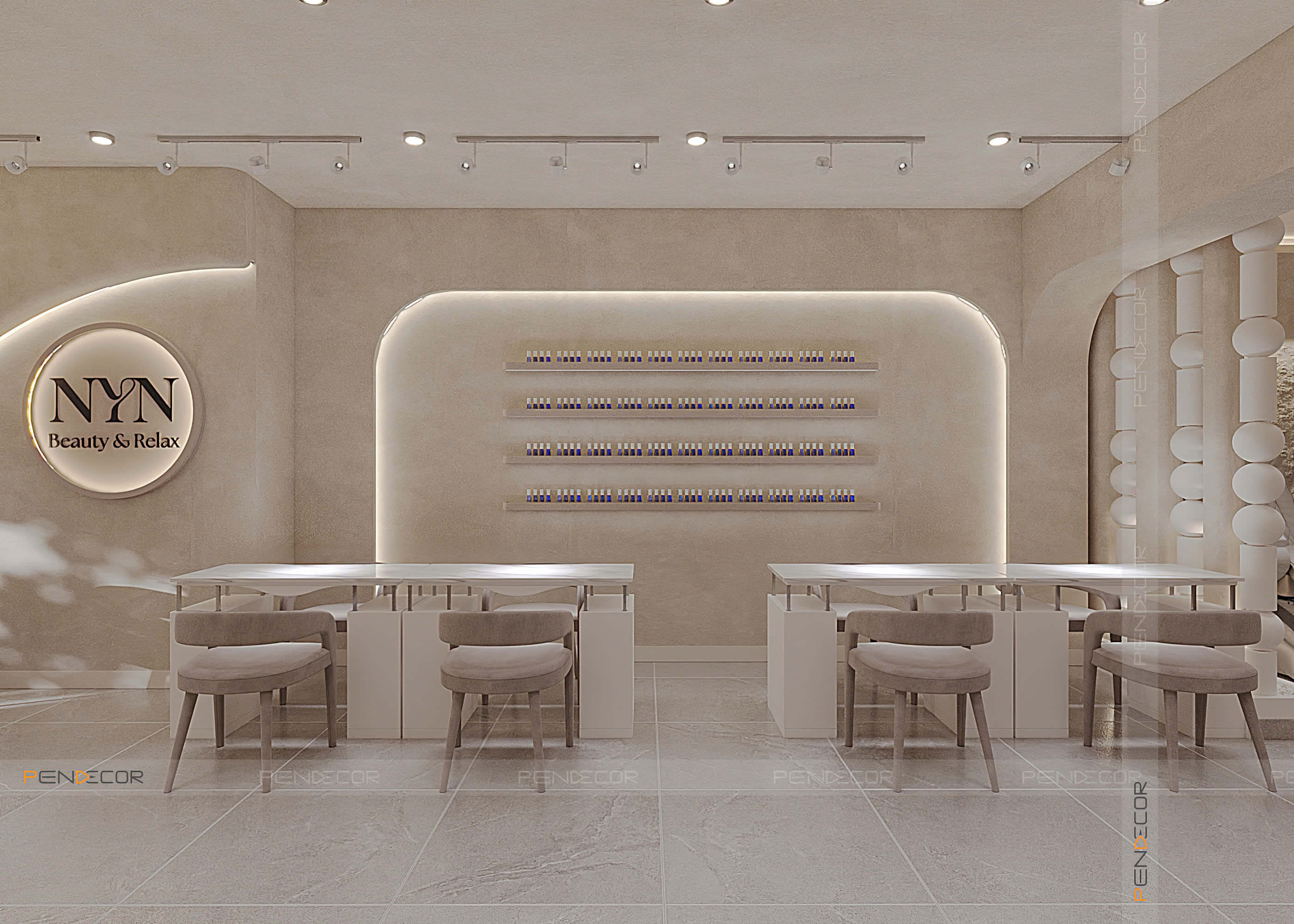 Thiết Kế Tiệm Nail Nyn