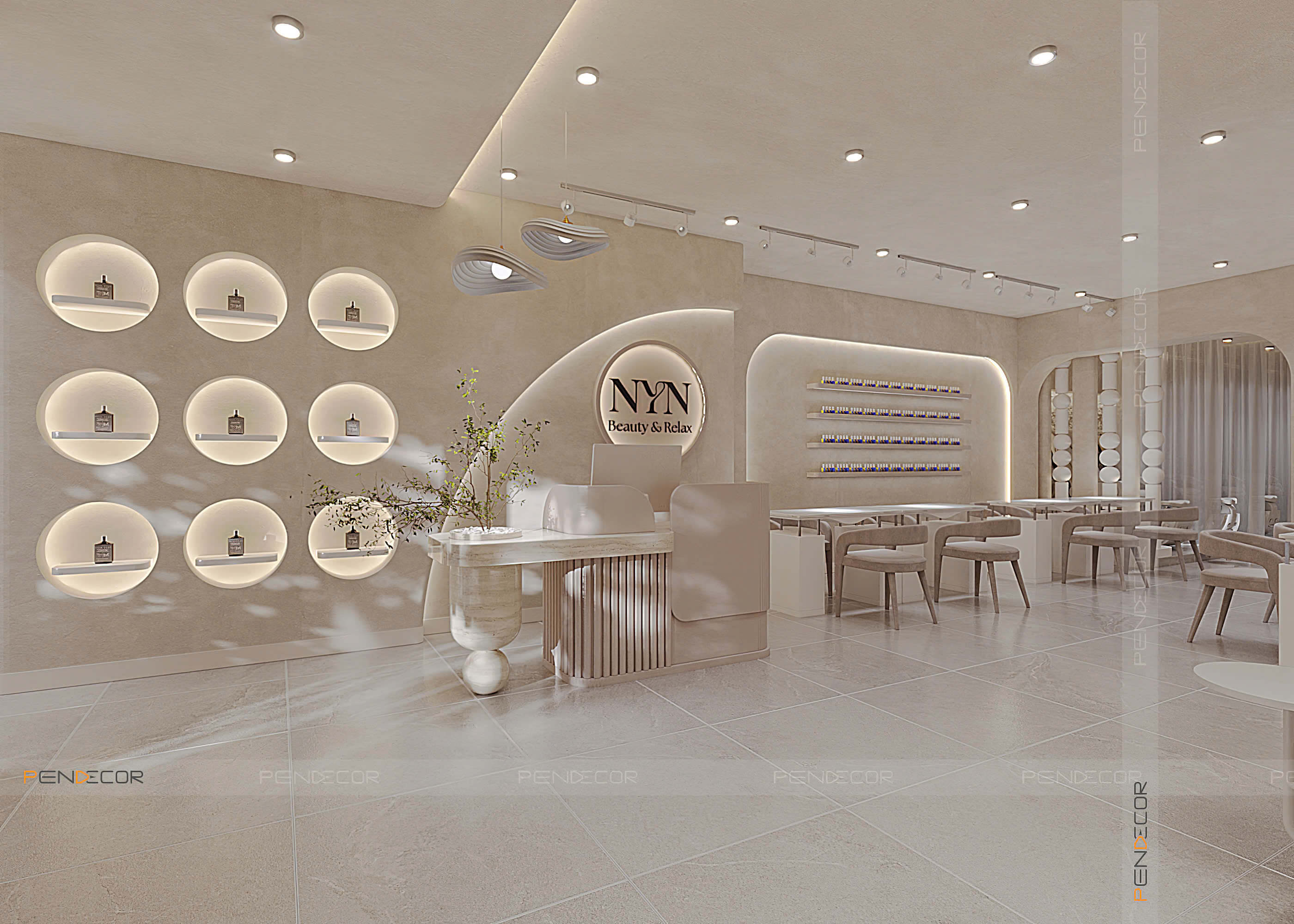 Thiết Kế Tiệm Nail Nyn