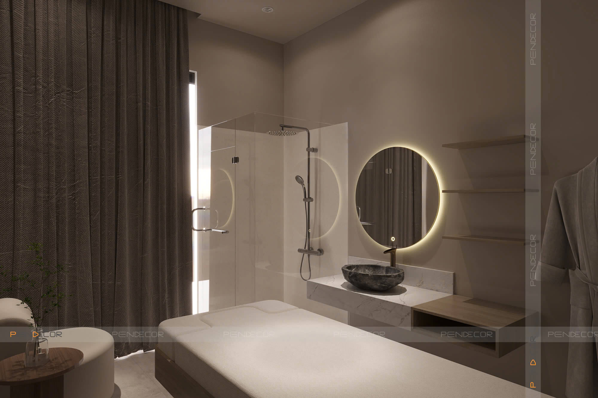 giường massage cao cấp Pendecor