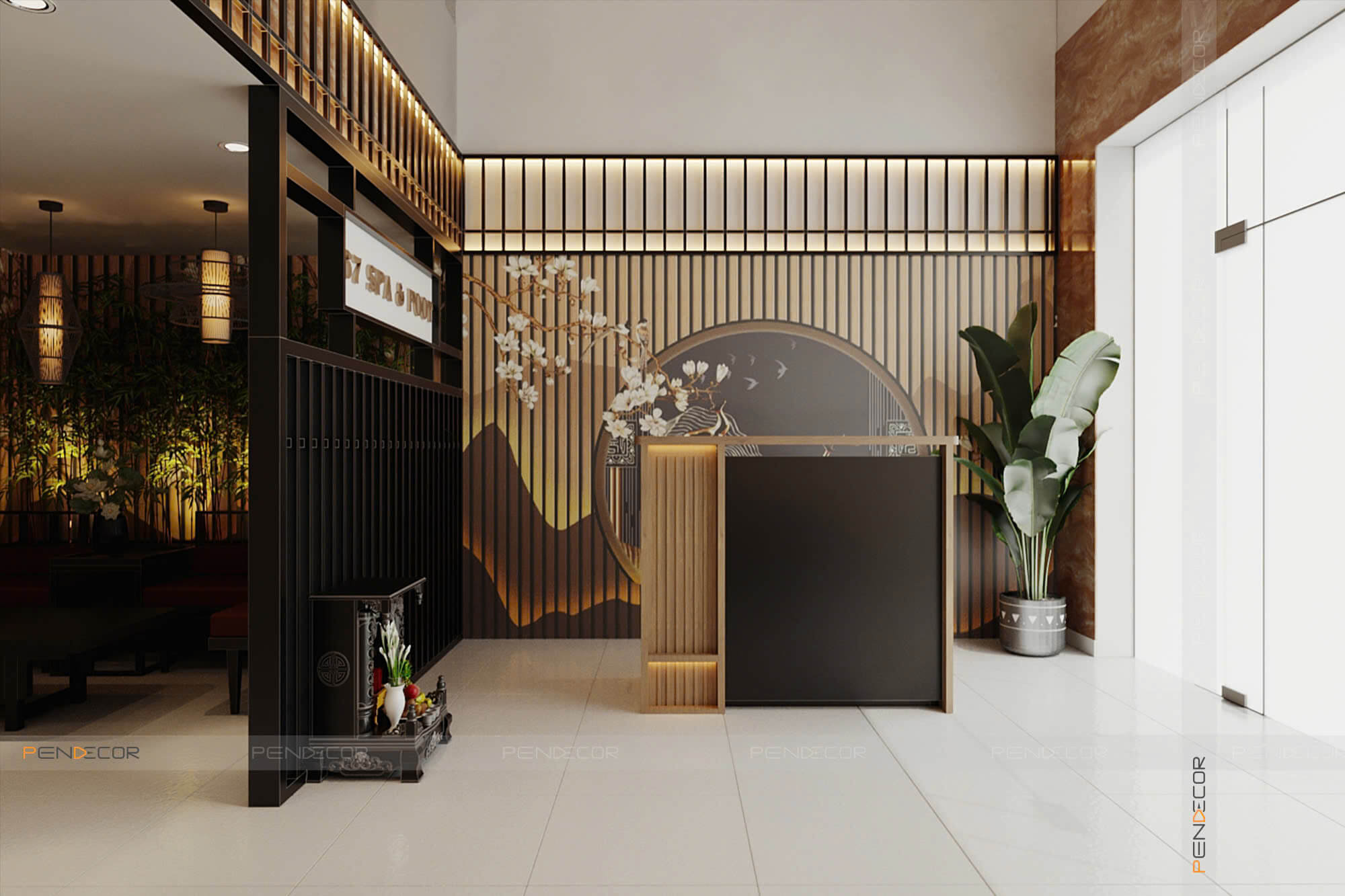 thiết kế spa dưỡng sinh Pendecor