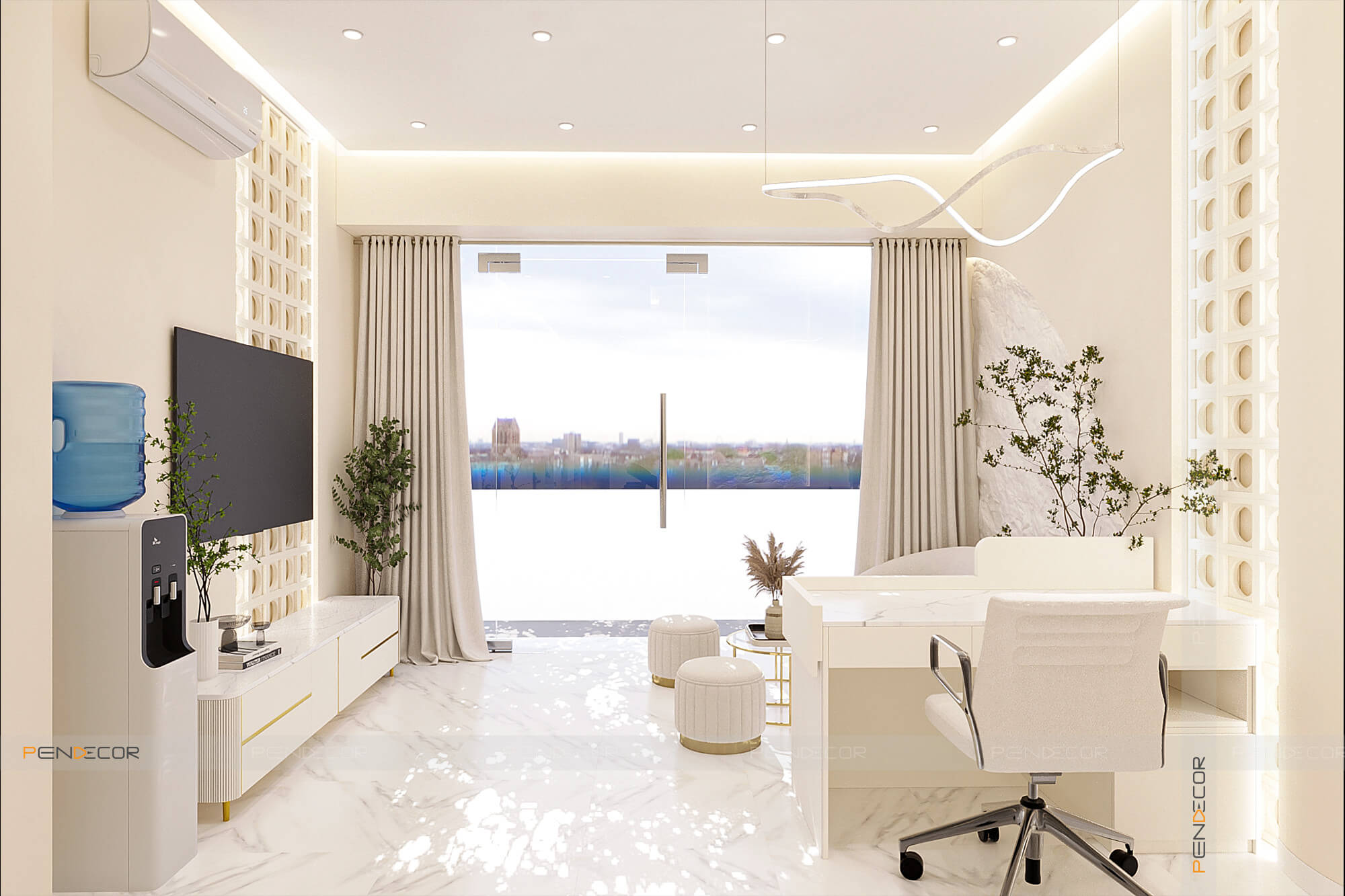 thiết kế phòng gội đầu dưỡng sinh