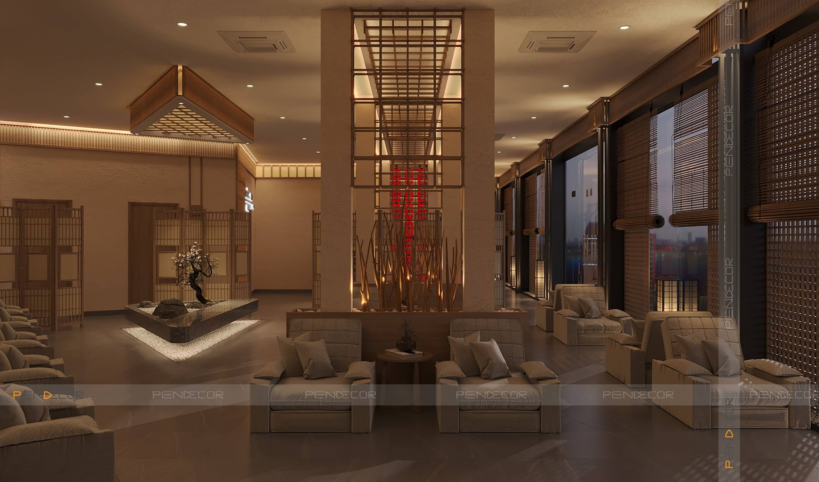 thiết kế spa dưỡng sinh đông y