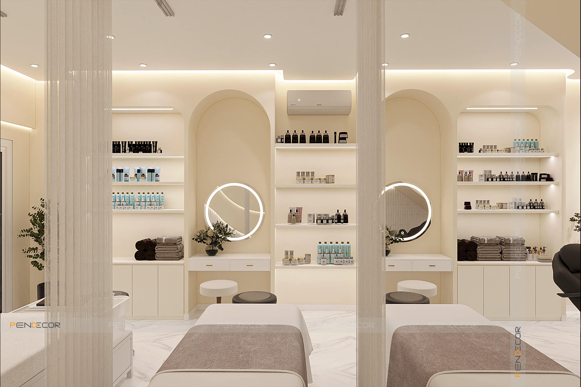 thiết kế spa mini tại nhà Pendecor