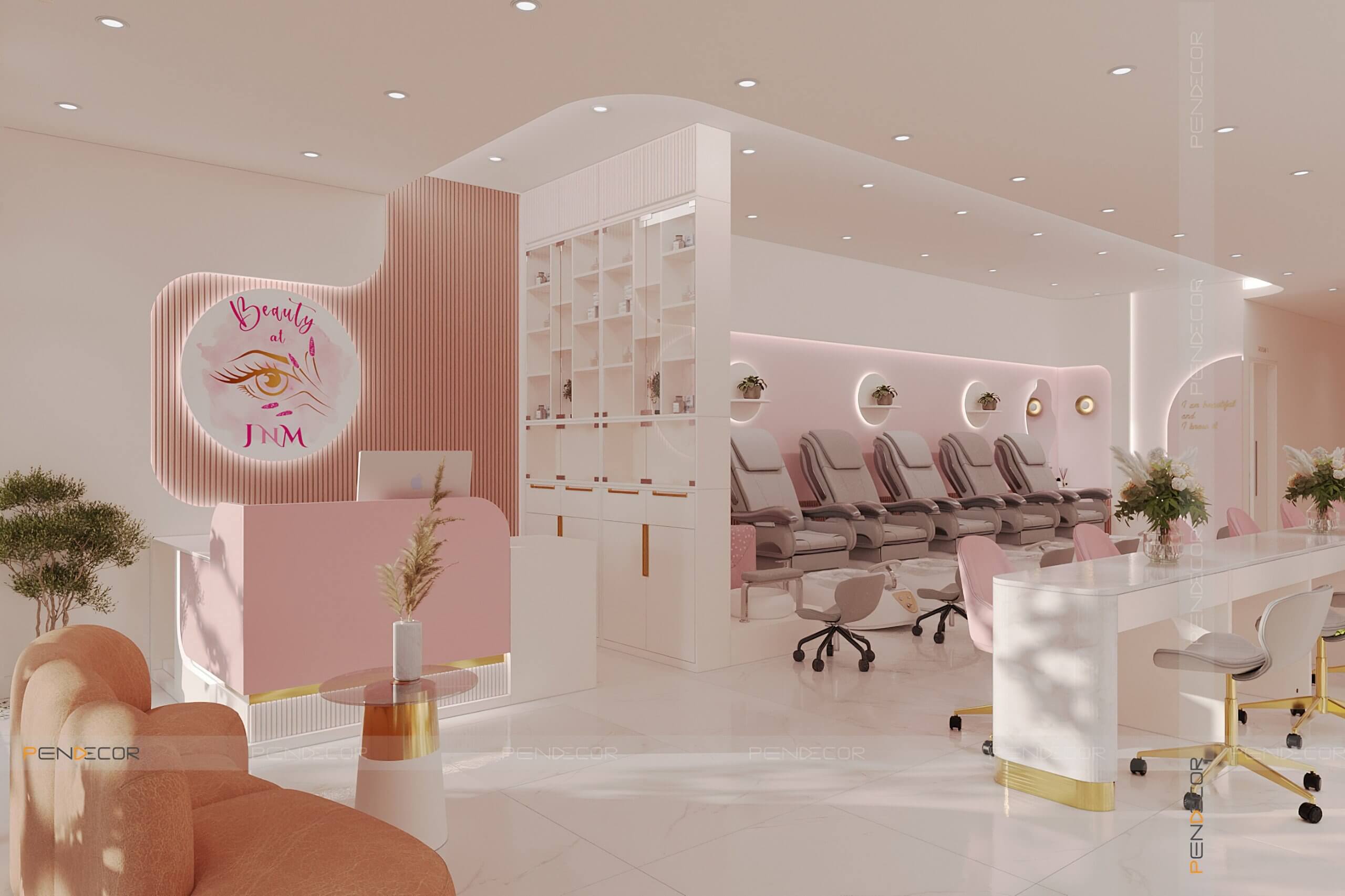 thiết kế spa mini giá rẻ Pendecor