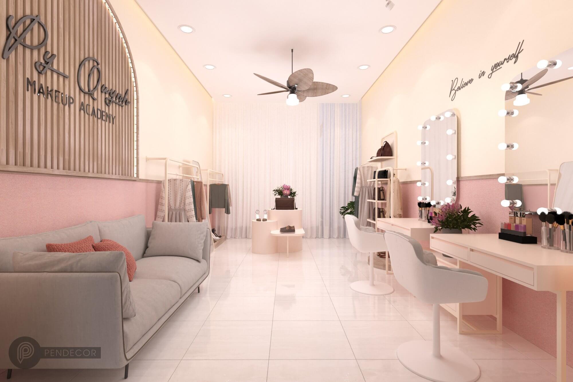 thiết kế spa gội đầu dưỡng sinh Pendecor