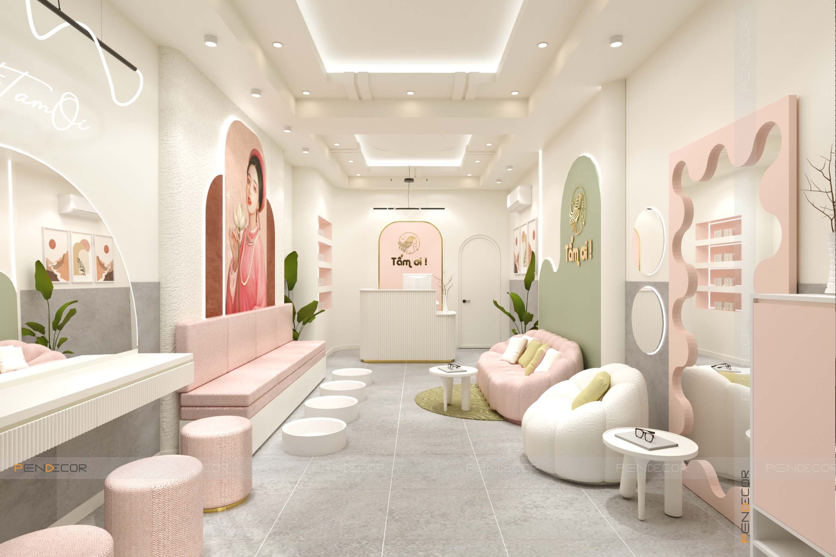 chuyên thiết kế spa Pendecor