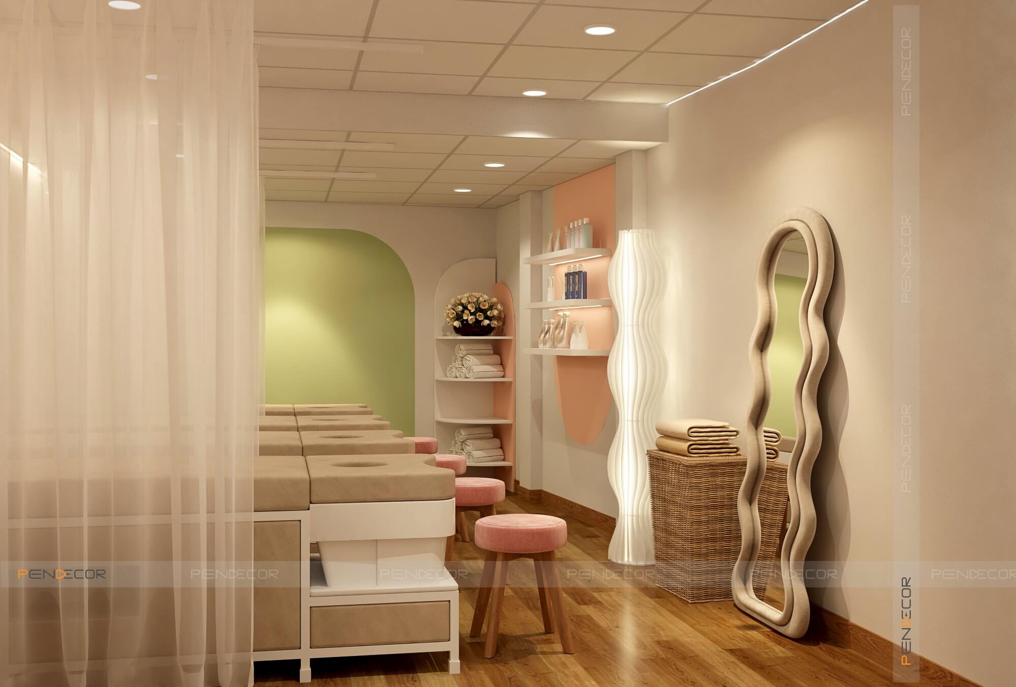 các mẫu thiết kế spa mini Pendecor