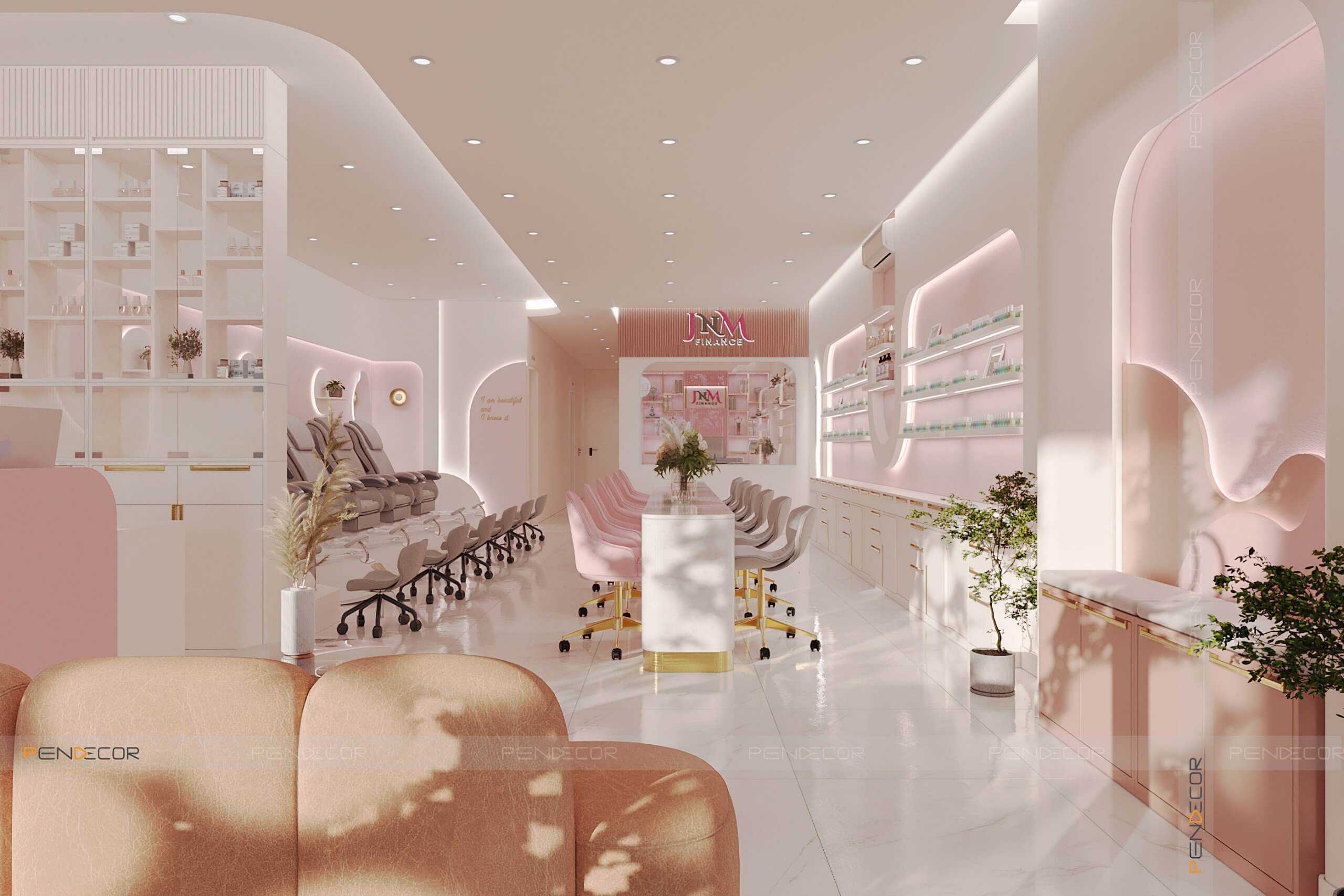 spa mini thiết kế spa nhỏ xinh Pendecor