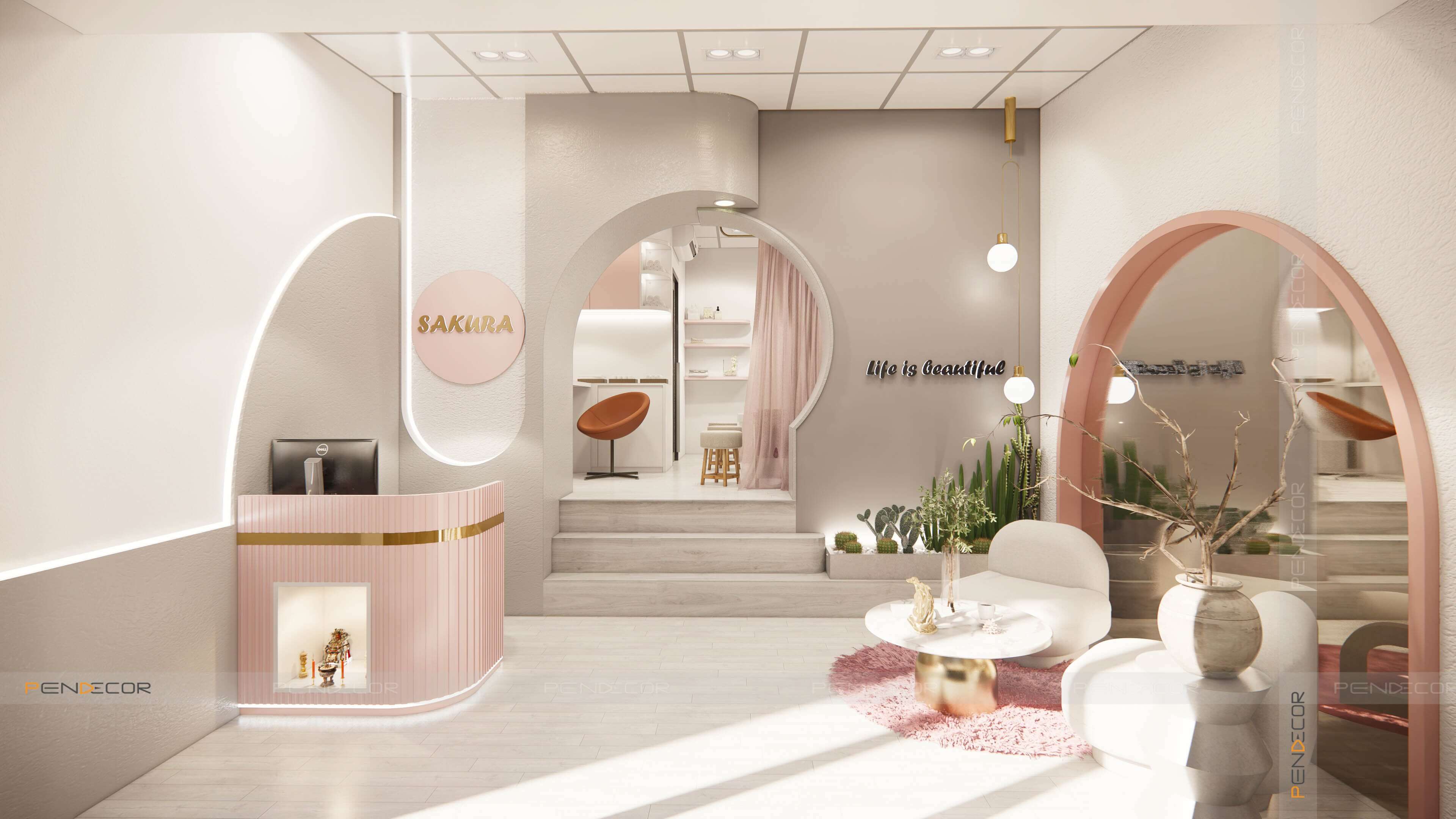mẫu spa Pendecor