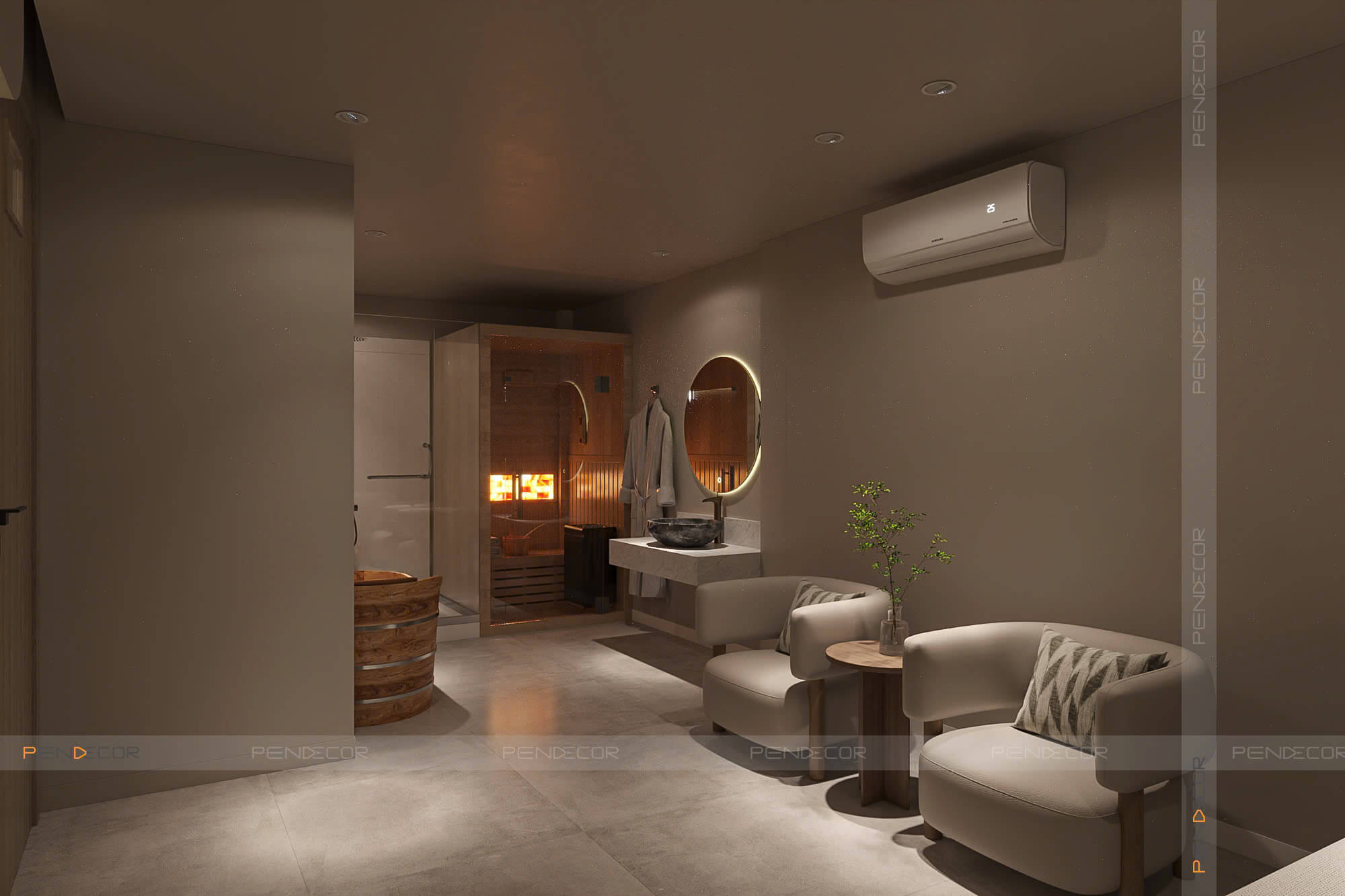 thiết kế spa đẹp Pendecor