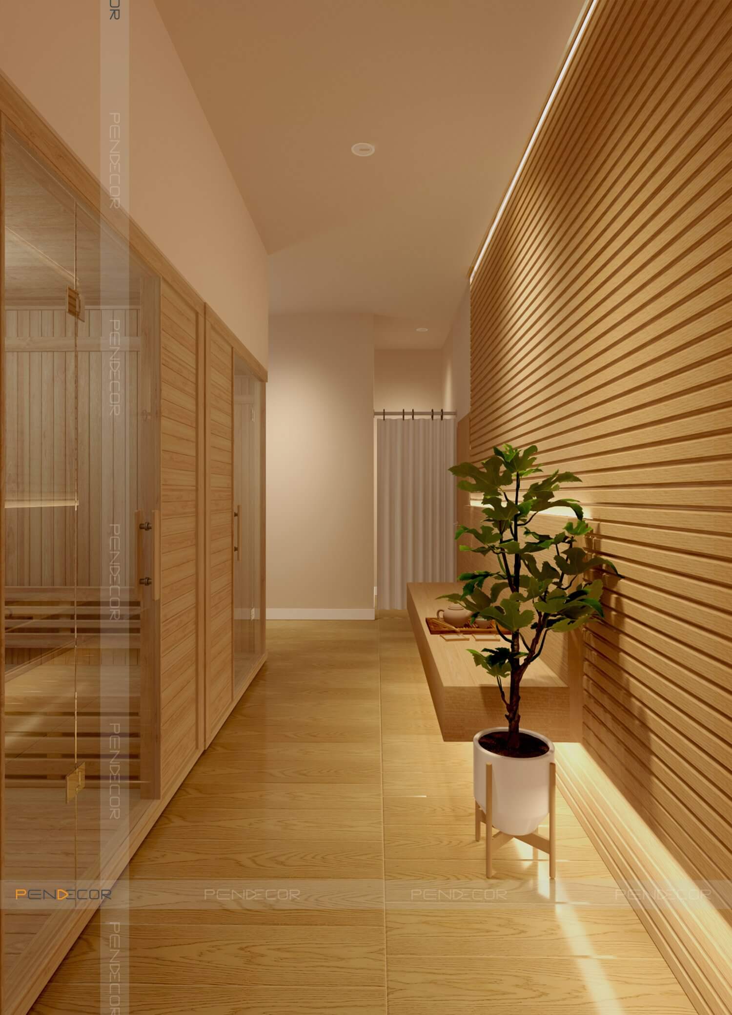 spa mini thiết kế spa nhỏ xinh Pendecor