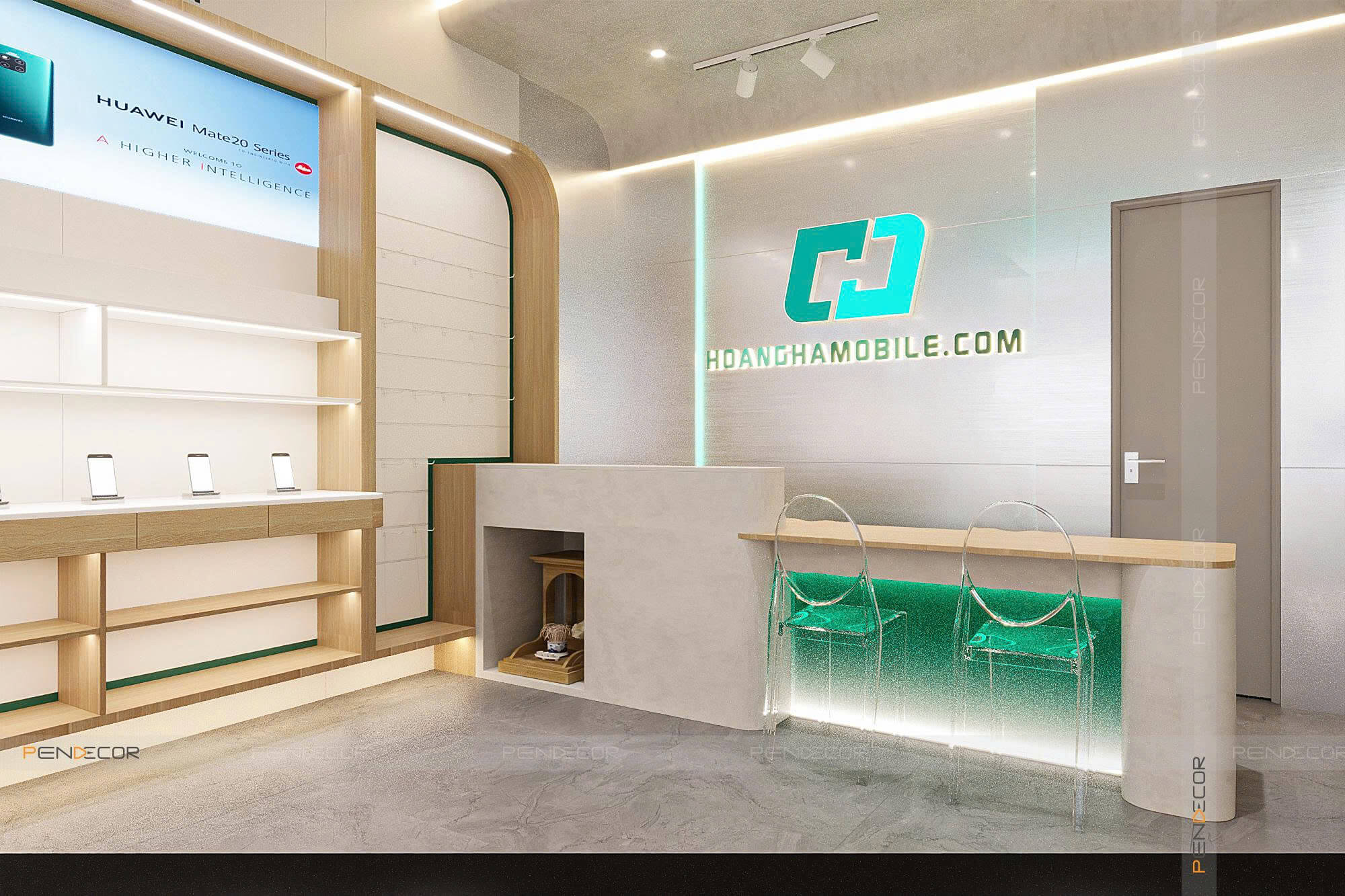 Thiết Kế Shop Điện Thoại Hoàng Hà Mobile (Lê Duẩn)