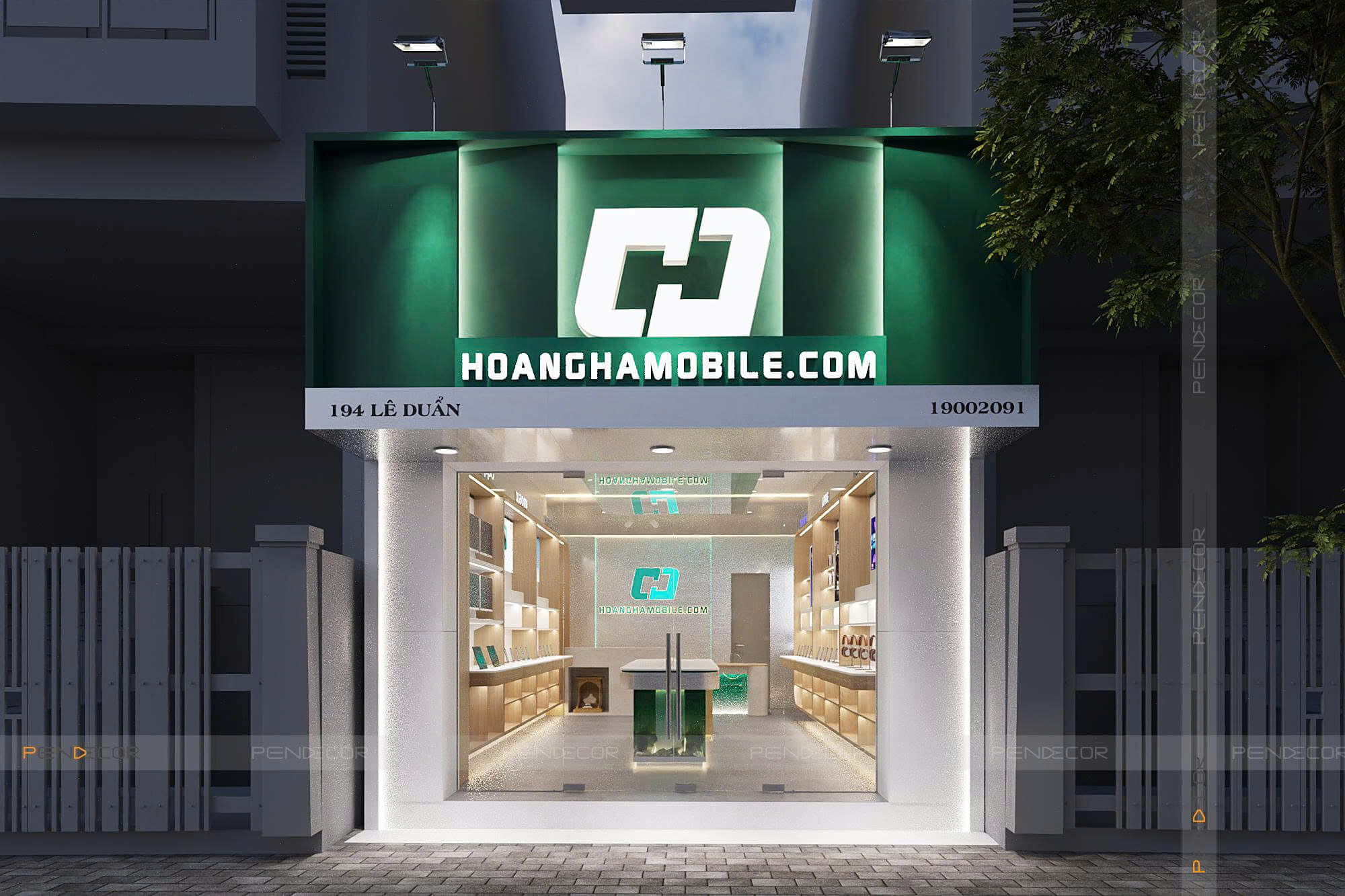 Thiết Kế Shop Điện Thoại Hoàng Hà Mobile (Lê Duẩn)